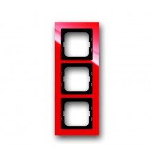 Рамка 3-постовая, серия axcent, цвет красный  1754-0-4342   2CKA001754A4342  ABB