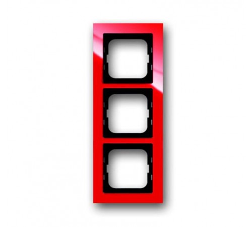 Рамка 3-постовая, серия axcent, цвет красный  1754-0-4342   2CKA001754A4342  ABB