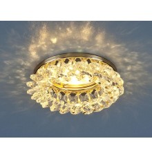 Светильник точечный встраиваемый 206 MR16 GD/CL золото/прозрачный  a030718  Elektrostandard