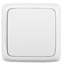 Выключатель открытой установки, одноклавишный, с изолирующей пластиной, цвет белый  ВА10-113  HEGEL
