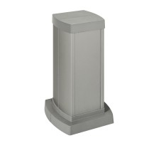 Универсальная мини-колонна алюминиевая с крышкой из алюминия 2 секции, высота 0,3 метра, цвет алюминий  653121  Legrand