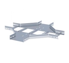 Ответвитель крестообразный лестничный 100х400мм HDZ  xlt100400-HDZ  EKF