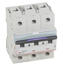 Выключатель автоматический трехполюсный DX3 16А MA 50кА (4,5 мод)  410252  Legrand