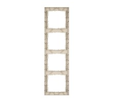 SUNO Рамка декоративная универсальная 4-постовая Цвет "Слоновая кость"  721584  Legrand