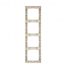 SUNO Рамка декоративная универсальная 4-постовая Цвет "Слоновая кость"  721584  Legrand