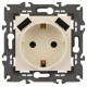 14-4109-02 Розетка без заземления+E 16A-250В, штор. с 2xUSB 5В-3А, Elegance, слоновая кость (10/100/2000  Б0047868  ЭРА