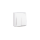 Simon 15 Белый Выключатель 2-кл с подсветкой, IP54, 10А 250В, винт. зажим  1594399-030  Simon