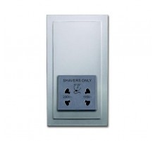 Розетка для электробритвы, 220/115 В, 20 ВА, future, серебр. алюм.  2CKA002130A0291  ABB