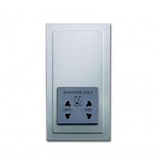 Розетка для электробритвы, 220/115 В, 20 ВА, future, серебр. алюм.  2CKA002130A0291  ABB