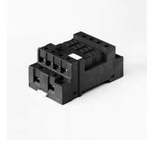 Розетка с винтовыми клеммами (под шайбу) для реле 56.34; в комплекте металлическая клипса 096.71; версия: черный цвет  96740SMA  Finder