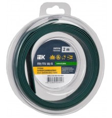 Трубка термоусадочная ТТУ нг-LS 10/5 зеленая (2м/упак) IEK  UDR12-010-005-002-K06-T  IEK