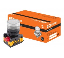 Лампа AL-22TE сигнальная d22мм прозрачн. неон/230В цилиндр   SQ0702-0039  TDM