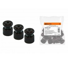 Керамический изолятор для ретро провода черный (25шт)  SQ2802-0021  TDM