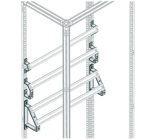 Держатель угловой на 2 ряда клеммников (10шт)  EV1111  ABB