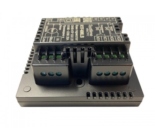 Термостат комнатный цифровой, О/Н/В/А для 4тр 3ск FCU и 2-поз.клап, 1UI 5DO Modbus ~230В чер BS  RTF4IMLB  SE