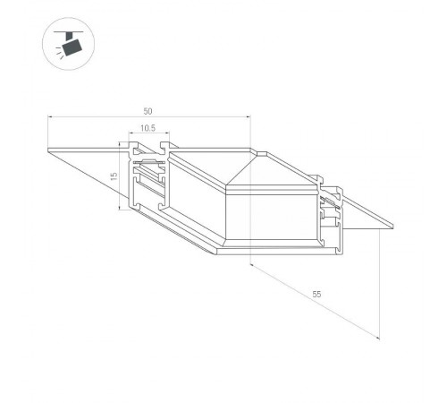 Коннектор угловой MAG-MICROCOSM-CON-FDW-L90 (BK) (Arlight, IP20)  044524  Arlight