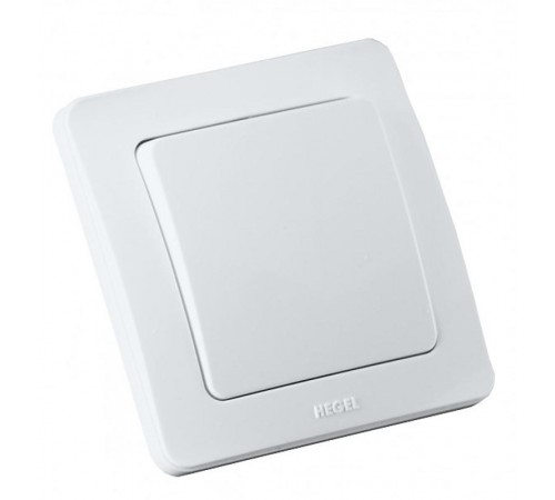 Выключатель скрытой установки, одноклавишный, с самовозвратом, цвет белый  ВС10-331  HEGEL