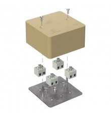 Коробка огнестойкая для кабель-канала 40-0460-FR2.5-8 Е15-Е120 RAL1001 85х85х45 (44 шт/кор) бежевая  40-0460-1001-FR2.5-8  Промрукав