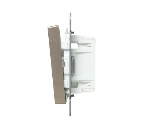 Механизм выключателя, двухклавишный, перекрёстный, шампань Эпика  UP1-SWC-22 EKF