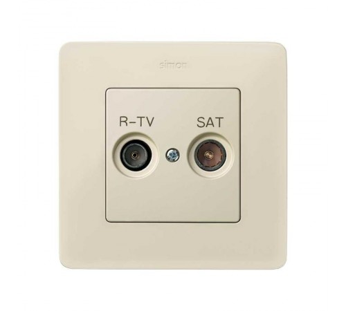 Simon 82 Накладка для спутниковых радио-телевизионных розеток, S82, S82N, 82 Detail, слоновая кость  82097-31  Simon