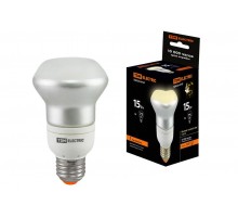 Лампа энергосберегающая КЛЛ  15Вт Е27 827 отражатель (рефлектор) RM63 FR  SQ0323-0147  TDM