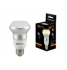 Лампа энергосберегающая КЛЛ  15Вт Е27 827 отражатель (рефлектор) RM63 FR  SQ0323-0147  TDM