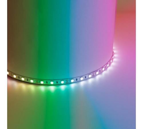 Лента светодиодная, 60SMD(5050)/m 14,4W/m 12V 5m RGB , LS606  41449  FERON