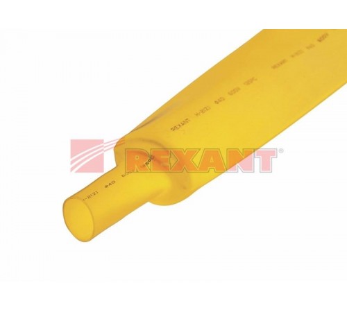 Термоусадка 30,0 / 15,0 мм, желтая (1м)  23-0002  REXANT