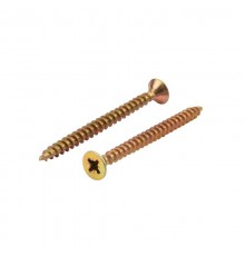 Саморез универсальный KRANZ 5х60, желтый цинк, короб (100 шт./уп.) KR-01-3311-042  Kranz