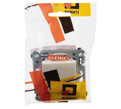 Переключатель одноклавишный в стену, "Avanti", "Ванильная дымка"  4405113  DKC