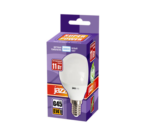 Лампа светодиодная PLED- SP G45 11w E14 4000K 230/50  .5019270  Jazzway