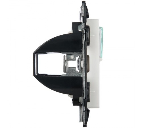 Valena LIFE Белый Адаптер для разьемов Keystone 2-ой (с лицевой панелью)  755390  Legrand