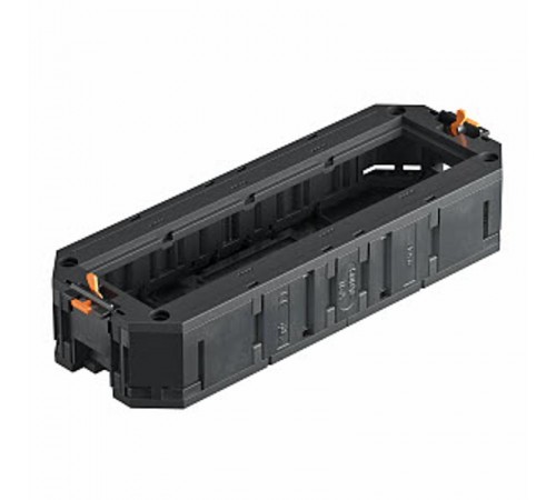 Монтажная коробка UT4 для установки в лючок с накладкой для 4xModul45 (полиамид,черный) (UT4 45 4)  7408727  OBO Bettermann
