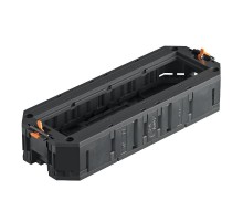Монтажная коробка UT4 для установки в лючок с накладкой для 4xModul45 (полиамид,черный) (UT4 45 4)  7408727  OBO Bettermann