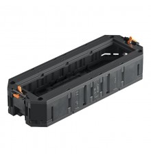 Монтажная коробка UT4 для установки в лючок с накладкой для 4xModul45 (полиамид,черный) (UT4 45 4)  7408727  OBO Bettermann