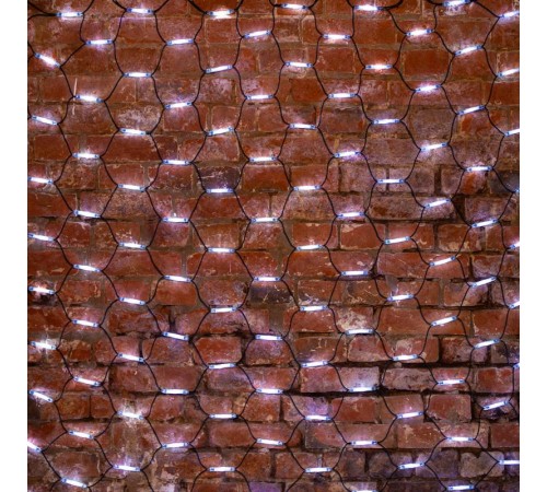 Гирлянда "Сеть" 2x1,5м, черный КАУЧУК, 288 LED Белые  217-115  NEON-NIGHT