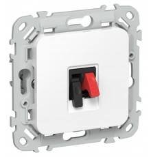 FLITE Розетка аудиоРА-1-ФлБ белый  FI-S10-K01  IEK