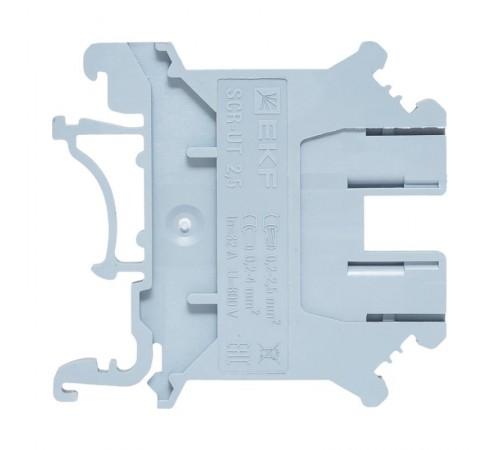 Клеммная колодка винтовая 2.5 UT серая  scr-ut-2,5-g  EKF