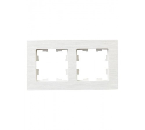 BRITE Рамка 2-ая РУ-2-Бр белый рифленый  BR-M22-51-K01  IEK