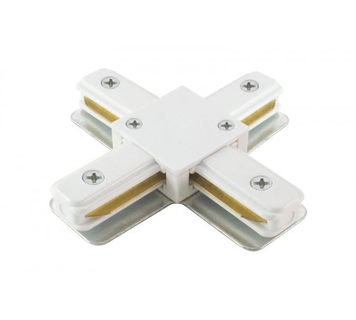 Коннектор для шинопровода осветительного Х-образный TLC-01-WH-X белый  SQ0369-0327  TDM