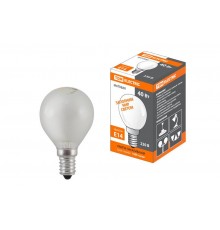 Лампа накаливания ЛОН 40Вт E14 230В шар матовый  SQ0332-0005  TDM