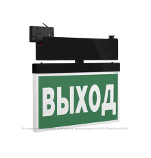 Световой указатель аварийного освещения BS-CANOE-73-S2 LED Black  a20997  Белый свет