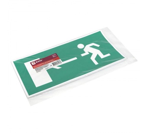 Знак "Направление к эвакуационному выходу налево" 150х300мм PROxima  an-5-05  EKF
