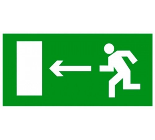 Знак "Направление к эвакуационному выходу налево" 150х300мм PROxima  an-5-05  EKF