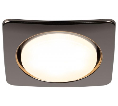 Светильник встраиваемый точечный под лампу GX53 KL71 BK /1 (к) квадр., 220V, 13W, черный металл  Б0048957  ЭРА