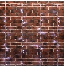 Гирлянда "Светодиодный Дождь" 2х6м, эффект водопада, прозрачный провод, 24В, диоды БЕЛЫЕ, 360 LED  235-465  NEON-NIGHT