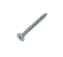 Саморез оконный KRANZ острый, 4.1х35, белый цинк, короб (500 шт./уп.) KR-01-3721-004  Kranz