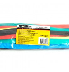 Набор термоусадочных трубок 8,0/4,0, длина 100 см., усадка 2:1, мультиколор, HST-840-100M  39722  STEKKER