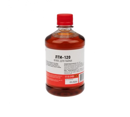 Флюс для пайки , ЛТИ-120, 500 мл, флакон  09-3628  REXANT