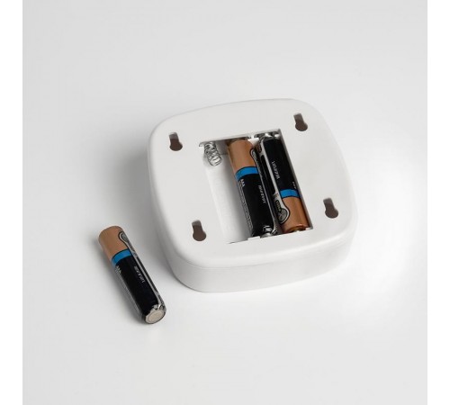 Светильник-подсветка с датчиком движения 3LED 0,5W (3хААА в комплект не входят) 3м , IP20, 75*75*27mm, квадрат, белый, FN1220  41881  FERON